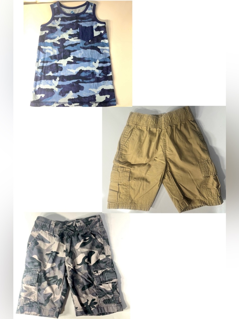Boys Size 5 Spring/Summer Lot – 3-Piece Cargo & Sporty Bundle